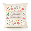 Housse de Coussin Femme Ergothérapeute exceptionnelle Motif Floral déco Salon canapé Chambre Cadeau Femme Anniversaire noël Coussin décoratif Motif Floral