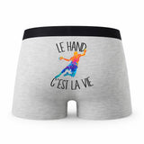 Caleçon Hand - Humour Boxer Gris Passion Idée Cadeau
