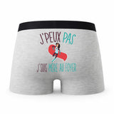 Caleçon Mere Au Foyer - Humour Boxer Gris Idée Cadeau Passion
