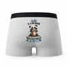 Caleçon Alois Panda Grain - Humour Boxer Gris Idée Cadeau