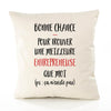 Housse de Coussin Premium Entrepreneuse ça n'existe Pas - Coton Canvas Fairtrade Beige Idée Cadeau Décoration Canapé