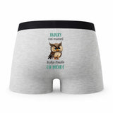Caleçon Amaury Le Plus Chouette - Humour Boxer Gris Idée Cadeau