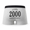 Caleçon Millésime 2000 - Humour Boxer Gris Idée Cadeau Anniversaire