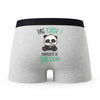 Caleçon Melvin Pas Touche Panda - Humour Boxer Gris Idée Cadeau