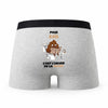 Caleçon pour Kais Heure de la Pause - Humour Boxer Gris Idée Cadeau