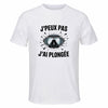 Maillot de Sport Homme Plongee J'peux Pas - T-Shirt Respirant Polyester Manches Courtes - Cadeau Sportif Anniversaire Noël Fête des Pères