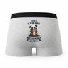 Caleçon Fares Panda Grain - Humour Boxer Gris Idée Cadeau