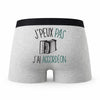 Caleçon Accordeon - Humour Boxer Gris Idée Cadeau Passion