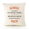 Housse de Coussin Premium Un Danseur Aussi génial - Coton Canvas Fairtrade Beige Idée Cadeau Décoration Canapé