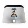 Caleçon Le Commis Panda Grain - Humour Boxer Gris Idée Cadeau
