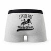 Caleçon Horseball - Humour Boxer Gris Idée Cadeau Passion