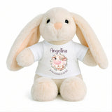 Peluche Lapin Bébé Doudou Angelina Humour Vache Cadeau Naissance Fille Nouveau-Né Baby Shower