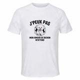 Maillot de Sport Homme Bichon Maltais J'peux Pas - T-Shirt Respirant Polyester Manches Courtes - Cadeau Sportif Anniversaire Noël Fête des Pères