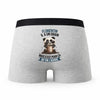 Caleçon Florentin Panda Grain - Humour Boxer Gris Idée Cadeau