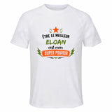 Maillot de Sport Homme Meilleur Eloan Super Pouvoir Cadeau Anniversaire Noël Fête des Pères T-Shirt Respirant Polyester