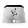 Caleçon Verre Vide Mec Plein - Humour Boxer Gris Idée Cadeau