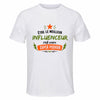 Maillot de Sport Homme Meilleur Influenceur Super Pouvoir Cadeau Anniversaire Noël Fête des Pères T-Shirt Respirant Polyester