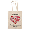 Idée cadeau pratique Saint Valentin Mariage Fiançailles Anniversaire Romantique Amoureux (Sac, Coeur Fleurs)