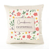 Housse de Coussin Femme Comédienne exceptionnelle Motif Floral déco Salon canapé Chambre Cadeau Femme Anniversaire noël Coussin décoratif Motif Floral