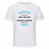 Maillot de Sport Homme pour Un Bucheron Formidable Blanc - T-Shirt Respirant Polyester Manches Courtes - Cadeau Sportif Anniversaire Noël Fête des Pères