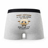 Caleçon Marc-Antoine Agneau - Humour Boxer Gris Idée Cadeau