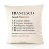 Housse de Coussin Premium Francesco Définition - Coton Canvas Fairtrade Beige Idée Cadeau Décoration Canapé