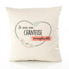 Housse de Coussin Premium Chanteuse irremplaçable - Coton Canvas Fairtrade Beige Idée Cadeau Décoration Canapé