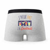 Caleçon Cocktails - Humour Boxer Gris Idée Cadeau Passion
