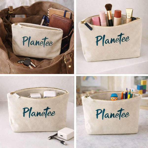 Pochette Trousse Sac Fourre-tout Tote Bag | idée cadeau Couple Amour Saint Valentin Mariage Fiançailles Anniversaire Romantique Amoureux