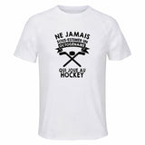 Maillot de Sport Homme Hockey Octogenaire - T-Shirt Respirant Polyester Manches Courtes - Cadeau Sportif Anniversaire Noël Fête des Pères