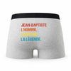 Caleçon Jean-Baptiste Mythe Légende Vintage - Humour Boxer Gris Idée Cadeau
