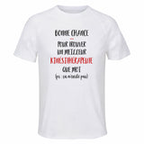 Maillot de Sport Homme Kinesitherapeute Ca n'existe Pas Homme - T-Shirt Respirant Polyester Manches Courtes - Cadeau Sportif Anniversaire Noël Fête des Pères