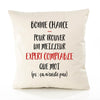 Housse de Coussin Premium Expert Comptable ça n'existe Pas Homme - Coton Canvas Fairtrade Beige Idée Cadeau Décoration Canapé
