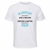 Maillot de Sport Homme pour Un Carrossier Formidable Blanc - T-Shirt Respirant Polyester Manches Courtes - Cadeau Sportif Anniversaire Noël Fête des Pères