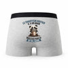 Caleçon Le Chauffeur Routier Panda Grain - Humour Boxer Gris Idée Cadeau