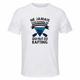 Maillot de Sport Homme Rafting Quinquagenaire - T-Shirt Respirant Polyester Manches Courtes - Cadeau Sportif Anniversaire Noël Fête des Pères