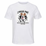 Maillot de Sport Homme pour Jack Russell J'peux Pas - T-Shirt Respirant Polyester Manches Courtes - Cadeau Sportif Anniversaire Noël Fête des Pères