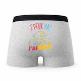 Caleçon BMX 2 - Humour Boxer Gris Idée Cadeau Passion