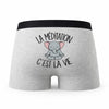 Caleçon Meditation Elephant - Humour Boxer Gris Passion Idée Cadeau