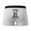 Caleçon Christophe Panda Grain - Humour Boxer Gris Idée Cadeau