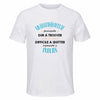 Maillot de Sport Homme pour Un Ergotherapeute Formidable Blanc - T-Shirt Respirant Polyester Manches Courtes - Cadeau Sportif Anniversaire Noël Fête des Pères