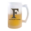 Verre à Bière François-Xavier Lettre Viking | Chope de Bière Pinte | Idée Cadeau Prénom Motard Jeux de Rôle Vidéo Anniversaire Papa Collègue Départ Retraite Noël
