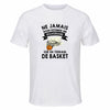 Maillot de Sport Homme Basket Sexagenaire - T-Shirt Respirant Polyester Manches Courtes - Cadeau Sportif Anniversaire Noël Fête des Pères