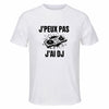 Maillot de Sport Homme DJ J'peux Pas - T-Shirt Respirant Polyester Manches Courtes - Cadeau Sportif Anniversaire Noël Fête des Pères