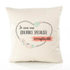 Housse de Coussin Premium Educatrice spécialisée irremplaçable - Coton Canvas Fairtrade Beige Idée Cadeau Décoration Canapé