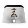 Caleçon Lyam Panda Grain - Humour Boxer Gris Idée Cadeau