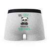 Caleçon Michael Pas Touche Panda - Humour Boxer Gris Idée Cadeau