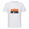 Maillot de Sport Homme Apero Minimaliste - T-Shirt Respirant Polyester Manches Courtes - Cadeau Sportif Anniversaire Noël Fête des Pères