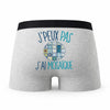 Caleçon Mosaique - Humour Boxer Gris Idée Cadeau Passion