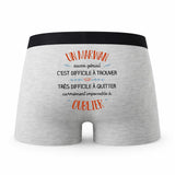 Caleçon Un Marwan Aussi Génial - Humour Boxer Gris Idée Cadeau